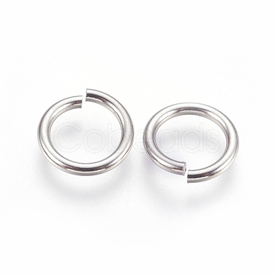 Tarnish Resistant 304 Stainless Steel Open Jump Rings STAS-P212-25P-10-1