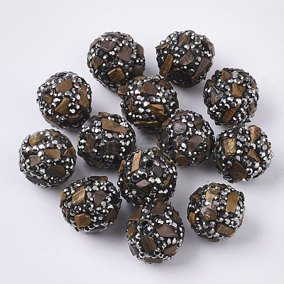 Polymer Clay Rhinestone Beads RB-S055-24E-1