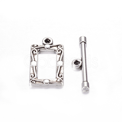 Tibetan Style Alloy Toggle Clasps X-LF5079Y-1