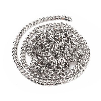 Non-Tarnish 304 Stainless Steel Cuban Link Chains CHS-XCP0001-10-1