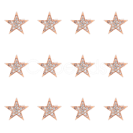 SUPERFINDINGS 12Pcs Star Brooch Pin JEWB-FH0001-43-1