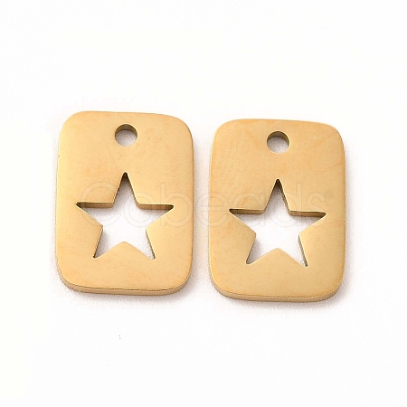 201 Stainless Steel Charms STAS-E188-01G-1