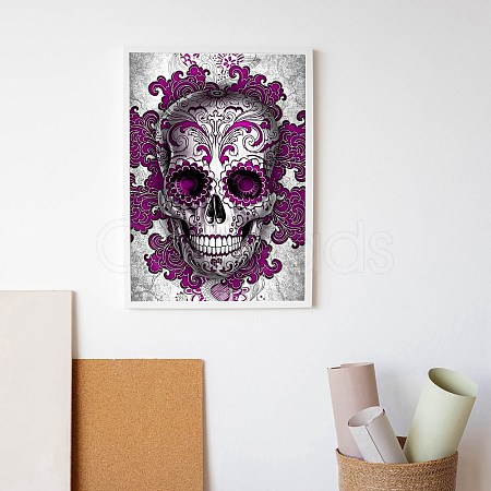 DIY Halloween Skull Theme Diamond Painting Kit DIY-H159-01B-1