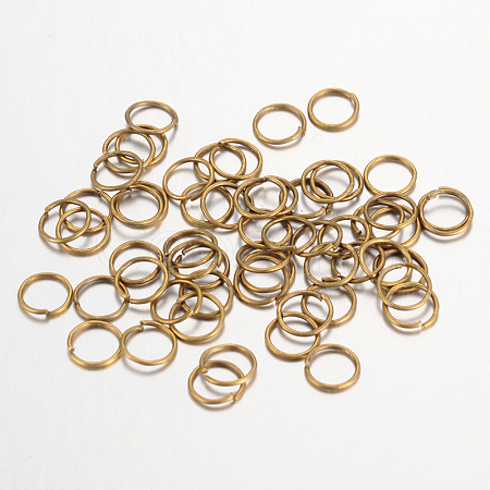 Iron Open Jump Rings IFIN-A018-8mm-AB-NF-1
