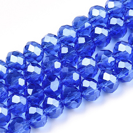 Electroplate Glass Beads Strands EGLA-A034-T10mm-A32-1