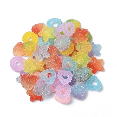 50Pcs 10 Styles Resin Cabochons CRES-YW0001-26-1