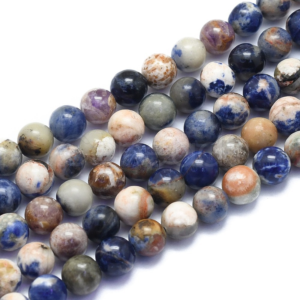 Cheap Natural Sodalite Beads Strands Online Store - Cobeads.com