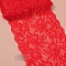 Lace Trim, Polyester Ribbon for Jewelry Making, Red, 5-7/8 inch(150mm)