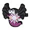 Hallowmas Party Hair Accessories, Glitter Wool Cloth Alligator Hair Clip, with Iron Clip, Spider, 70x79x12mm