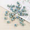 Handmade Porcelain Beads, Star, Cornflower Blue, 17mm, Hole: 2mm