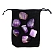 Natural Amethyst Beads, for Aroma Diffuser, Wire Wrapping, Wicca & Reiki Crystal Healing, Display Decorations, 20~30mm, 7pcs/bag