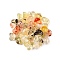 Transparent Acrylic Beads, Mixed Shapes, Dark Khaki, 4~6x6.5~8.5x4~5mm, Hole: 1.5mm, about 4200pcs/500g