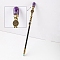 Natural Amethyst Twelve Constellation Magic Wand, Cosplay Magic Wand, for Witches and Wizards, Pisces, 300mm