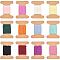 BENECREAT 12M 12 Colors Polyester Ribbons, Raw Edges, Mixed Color, 1/8 inch(3.8~4mm), 0.28mm, 1m/color