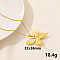 304 Stainless Steel Butterfly Pendant Necklaces, Chain Chain Necklaces