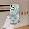 Butterfly Pattern Silicone Mobile Phone Cover, Fit for iphone 14 Promax, Turquoise, 16.1x7.85x0.8cm