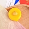 Plastic Tape Measure, Soft Retractable Sewing Tape Measure, for Body, Sewing, Yellow, 53mm