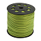 Glitter Powder Faux Suede Cord, Faux Suede Lace, Yellow Green, 3mm, 100yards/roll(300 feet/roll)