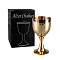 Tarot Theme Brass Cups, Wicca Rite Goblet Display Decoration, for Home Decoration, Star, 40x78mm