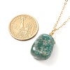 Natural Gemstone Pendants Necklaces for Teen Girl Women NJEW-JN03729-7