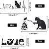 SUPERFINDINGS 6Pcs 3 Style Waterproof 3D PVC Wall Stickers DIY-FH0003-61-4