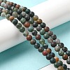 Natural Indian Agate Beads Strands G-Q462-6mm-08-3