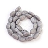 Electroplated Natural Lava Rock Bead Strands G-E497-F-03-2