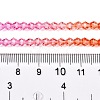 Gradient Color Baking Painted Glass Bead Strands DGLA-A039-T4mm-A04-5