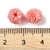 Synthetic Shell Dyed Carved Beads SHEL-H005-24-3