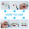ARRICRAFT® DIY Glass Cherry Earring Making Kits DIY-AR0003-02-4