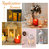 Portable Iron Candle Holder with Clear Glass Window AJEW-WH0299-85A-5