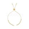 Brass Box Chains Slider Bracelet Making with Clear Cubic Zirconia Tiny Charms BJEW-N021-03-1