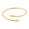 Ion Plating(IP) 304 Stainless Steel Cuff Bangles BJEW-P331-10G-2