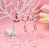 DIY Brass Geometry Hoop Earring Making Kit DIY-YW0008-60-6