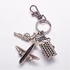 Alloy Airliner Pendant Keychain KEYC-P036-08C-2