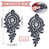 Polyester Embroidery Flower Lace Appliques DIY-WH0409-61-2