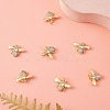 10Pcs Rack Plating Brass Micro Pave Cubic Zirconia Pendants ZIRC-SZ0004-24-3