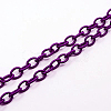 Dark Violet Color Handmade Silk Cable Chains Loop X-EC-A001-21-2