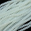 Crystal Glass Rondelle Beads Strands EGLA-F049C-04-2