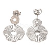 Non-Tarnish 304 Stainless Steel Stud Dangle Earrings EJEW-G395-40P-2