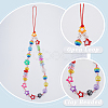 Gorgecraft 6Pcs 6 Styles Handmade Polymer Clay & Plastic Beaded Mobile Straps HJEW-GF0001-43-6