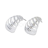 Teardrop CCB Plastic Stud Earrings for Women EJEW-Q382-02P-1