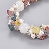 Natural Mixed Stone and White Jade Beads Bracelets BJEW-JB04163-01-2