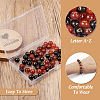 2 Sets 2 Colors Natural Black Agate & Red Agate Beads G-TA0001-46-5