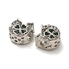 Alloy Rhinestone European Beads FIND-Q115-09P-2