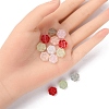 35Pcs Transparent Spray Painted Glass Beads GLAA-YW0001-73-3