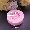 Flower Shape DIY Food Grade Silicone Molds AJEW-P046-49-2