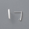 304 Stainless Steel Stud Earring Findings X-STAS-H436-22S-1