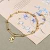 Double Layer Anklets AJEW-AN00309-03-5