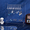 SUPERFINDINGS 1 Set Transparent Acrylic Earring Hanging Display Stands EDIS-FH0001-07-5